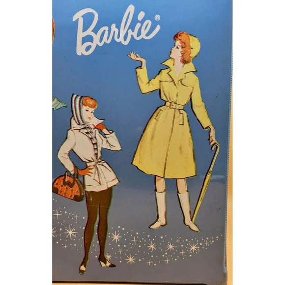 VINTAGE BARBIE DOLL CARRY CASE ~ PONYTAIL - BUBBLECUT ~ 1963 MATTEL INC - Picture 7 of 14